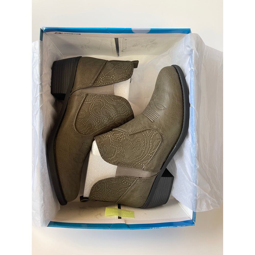 NIB Easy Street Legend Women's Ankle Boots Grey Size 9.5 M - Picture 10 of 11